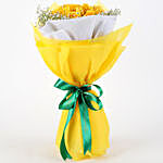Flaming Yellow Roses Bouquet