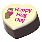 Personalised Hug Day Heart Chocolates