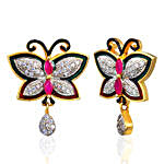 Personalised Watch & Butterfly Earrings Set
