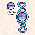 Personalised Blue Watch For Her