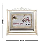 White Swing Table Top Photo Frame