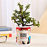 Jade Plant In Women's Day Special Pot