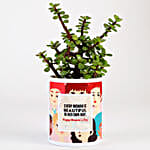 Jade Plant In Women's Day Special Pot