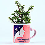 Jade Plant In Successful Women Mug
