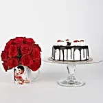 Black Forest Cake 20 Red Roses Mug