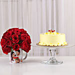 Butterscotch Cake 20 Red Roses Mug