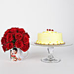 Butterscotch Cake 20 Red Roses Mug