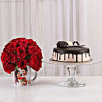 Chocolate Cake 20 Red Roses Mug