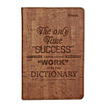 Success Story Light Brown Personalised Notebook