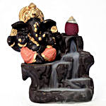 Lord Ganesha Incense Burner- Orange