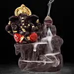 Lord Ganesha Incense Burner- Red