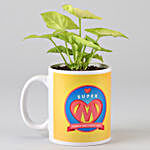Syngonium Plant In Super Mom Mug