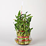 3 Layer Bamboo Plant With Best Mom Tag