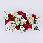 Beautiful Red & White Floral Basket
