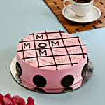 Tic Tac Toe Pineapple Cake For Mom- 1 Kg Eggless