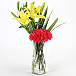 Carnations & Lilies Vase Arrangement