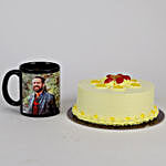 Creamy Butterscotch Cake & Picture Mug Combo