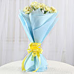 Sundripped Yellow Carnations Bouquet