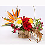 Exotic Mixed Flowers Basket