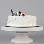 Heart Shaped White Forest Cake- Half Kg Eggless