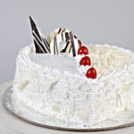 Heart Shaped White Forest Cake- Half Kg Eggless