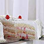 Heart Shaped White Forest Cake- Half Kg Eggless