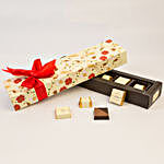 Floral Box Of Chocolates- 6 Pcs