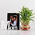3 Layer Bamboo & Mom Photo Frame Combo