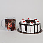 Black Forest Cake & Personalised Mug For Mom