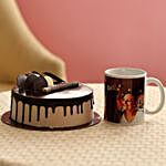 Chocolate Cake & Personalised Mug For Mom