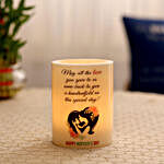 Glowing Mothers Day T-Light  Candle