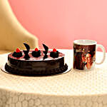 Truffle Cake & Personalised Mug For Mom