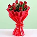 Enigmatic 8 Red Roses Bouquet