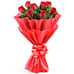 Enigmatic 8 Red Roses Bouquet