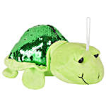Adorable Plush Tortoise Soft Toy- Light Green