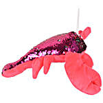 Lobster Soft Toy With Sequins- Pink
