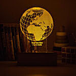 Personalised Globe Shaped Night Lamp