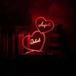 Personalised Hearts Night Lamp For Couple