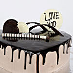 Heart Shaped Cream Chocolate Cake- Half Kg