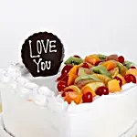 Heart Shaped Vanilla Fruit Cake- Half Kg