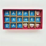 Happy Father's Day Chocolate Box Combo- 18 Pcs