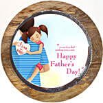 Happy Fathers Day Photo Cake Vanilla 1 Kg Eggless