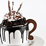 Frosty Mug Designer Black Forest Cake- 1 Kg Eggless