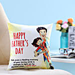 Happy Father's Day Printed Cushion