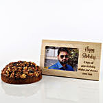 Dates & Walnuts Dry Cake & Photo Frame Combo