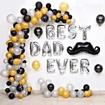 Premium Classy Balloon Decor for Best Dad Ever