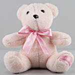 Teddy Bear With Bow- Baby Pink