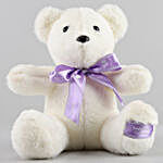 Teddy Bear With Bow- White