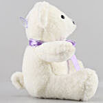 Teddy Bear With Bow- White