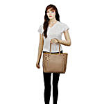 LaFille Stunning Brown Handbag Set
